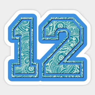 12 man Sticker